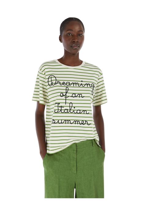 t-shirt in jersey di cotone ricamato Weekend MAXMARA | OLGA003